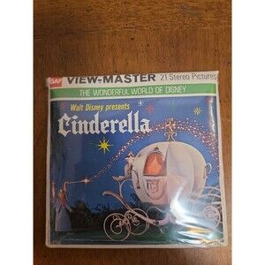 Disney's Cinderella 3D View-Master 3 Reel Set New Sealed Vintage 1965